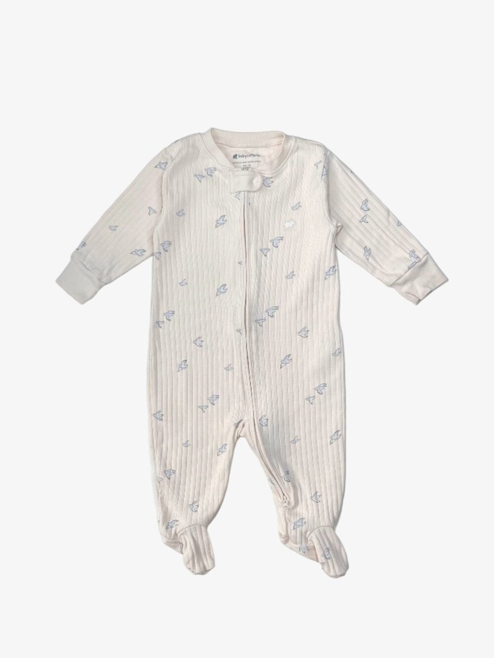 Baby Cottons – Footies with Zipper (Size 6 Months)